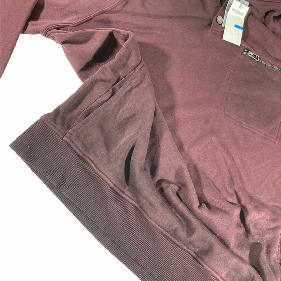 William Rast Mens Burgundy Hoody Pull Over… - Picture 7 of 11